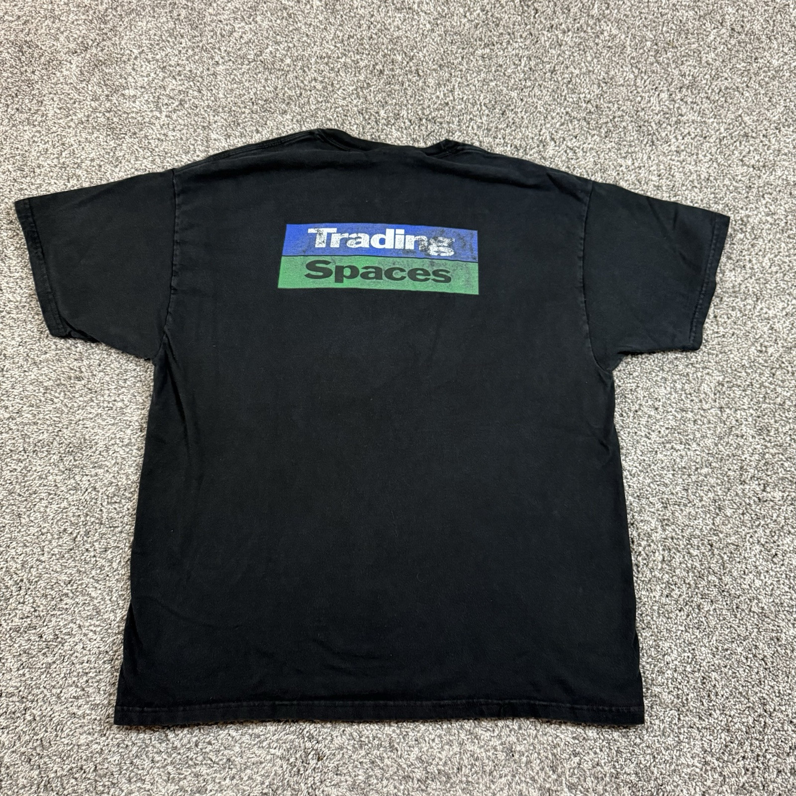 Vintage Discovery Channel TLC Trading Spaces T-Shirt Xl Promo Black Short Sleeve gallery