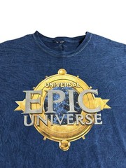 Epic Universe Universal Studios Navy Blue T-shirt Adult Unisex Size X-Large XL