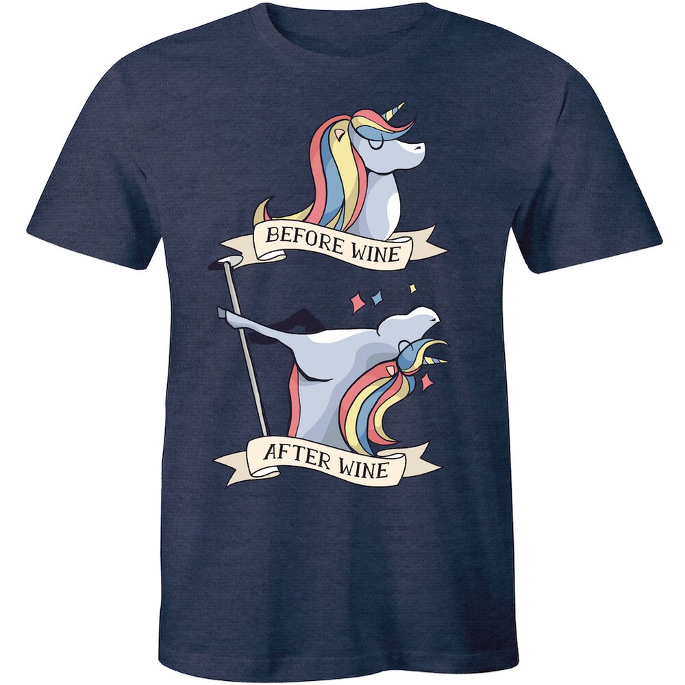Unicorn Before Wine After Wine T-Shirt, Funny Wine Shirt, Wine Puns, Graphic Tee