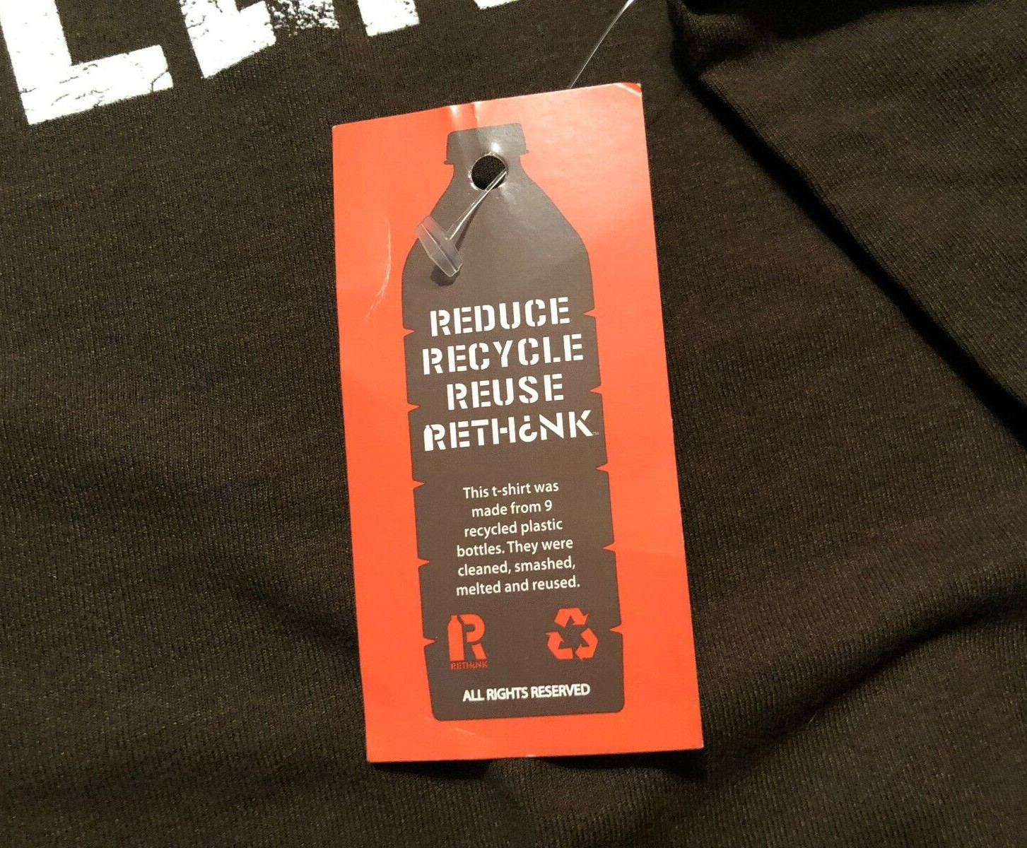NEW UPCYCLER RECYCLE T SHIRT MENS LARGE RETHINK REDUCE REUSE BEAR NAKED NWT gallery