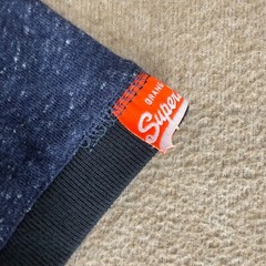 Superdry Vintage Cali Ringer Tee Men’s Size L Blue Cotton S/S Crew-Neck T-Shirt