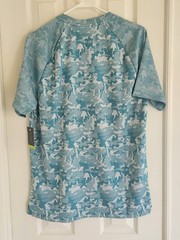 Tek Gear Shirt, Men’s Size Medium, Teal, Camouflage, Athletic Wear