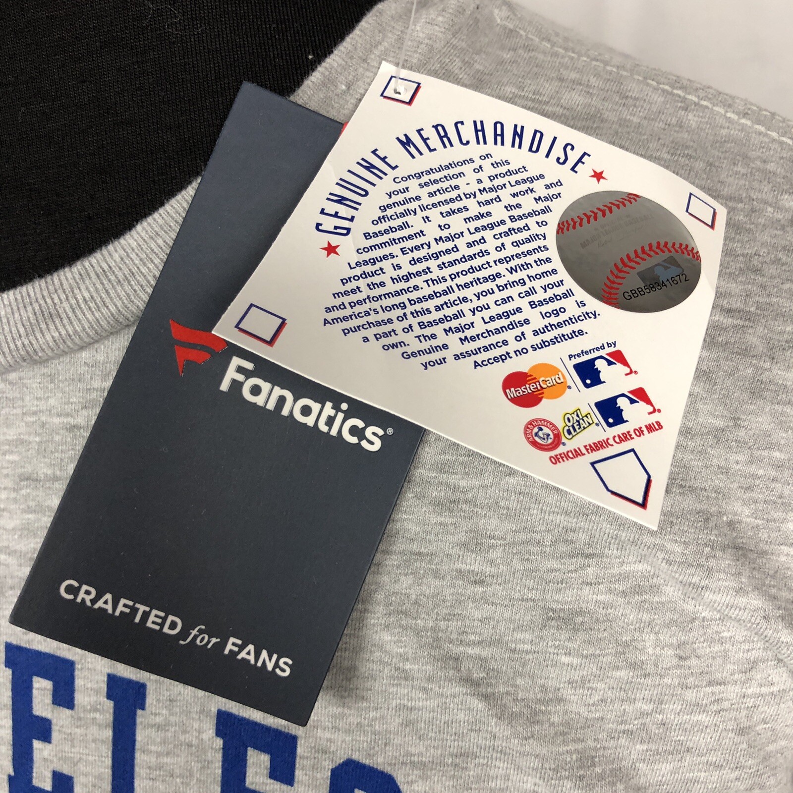 LA Los Angeles Dodgers Gray Long Sleeve T-Shirt Genuine Merchandise Fanatics MLB gallery