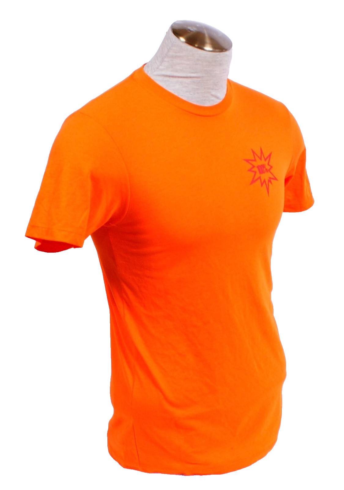 100% Men's S Orange Short Sleeve Tee T-Shirt gallery