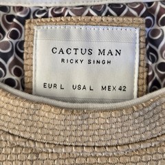 Crew Neck Waffle Textured Patterned Soft Cotton Blend Tee Inner Collar Lining L