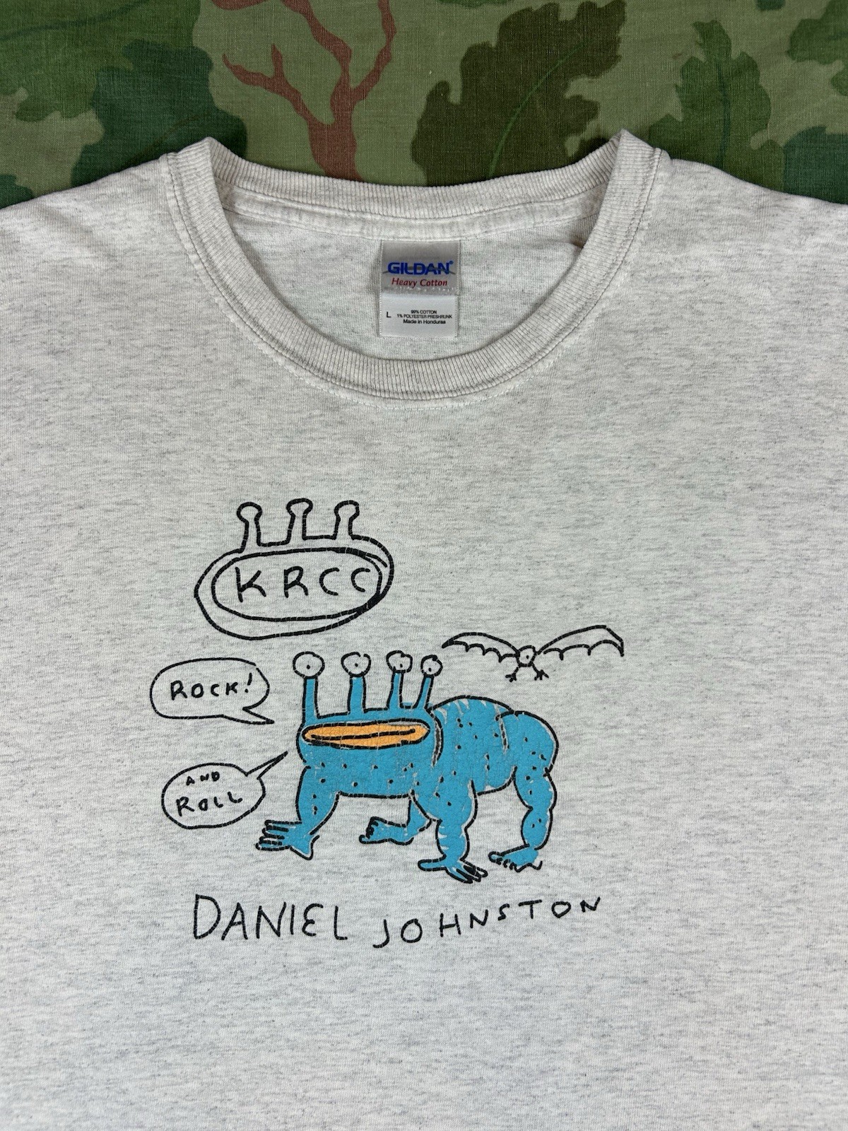 Vintage Daniel Johnston Shirt 00s Sz Large Long Sleeve KRCC Indie Lo-Fi Folk gallery