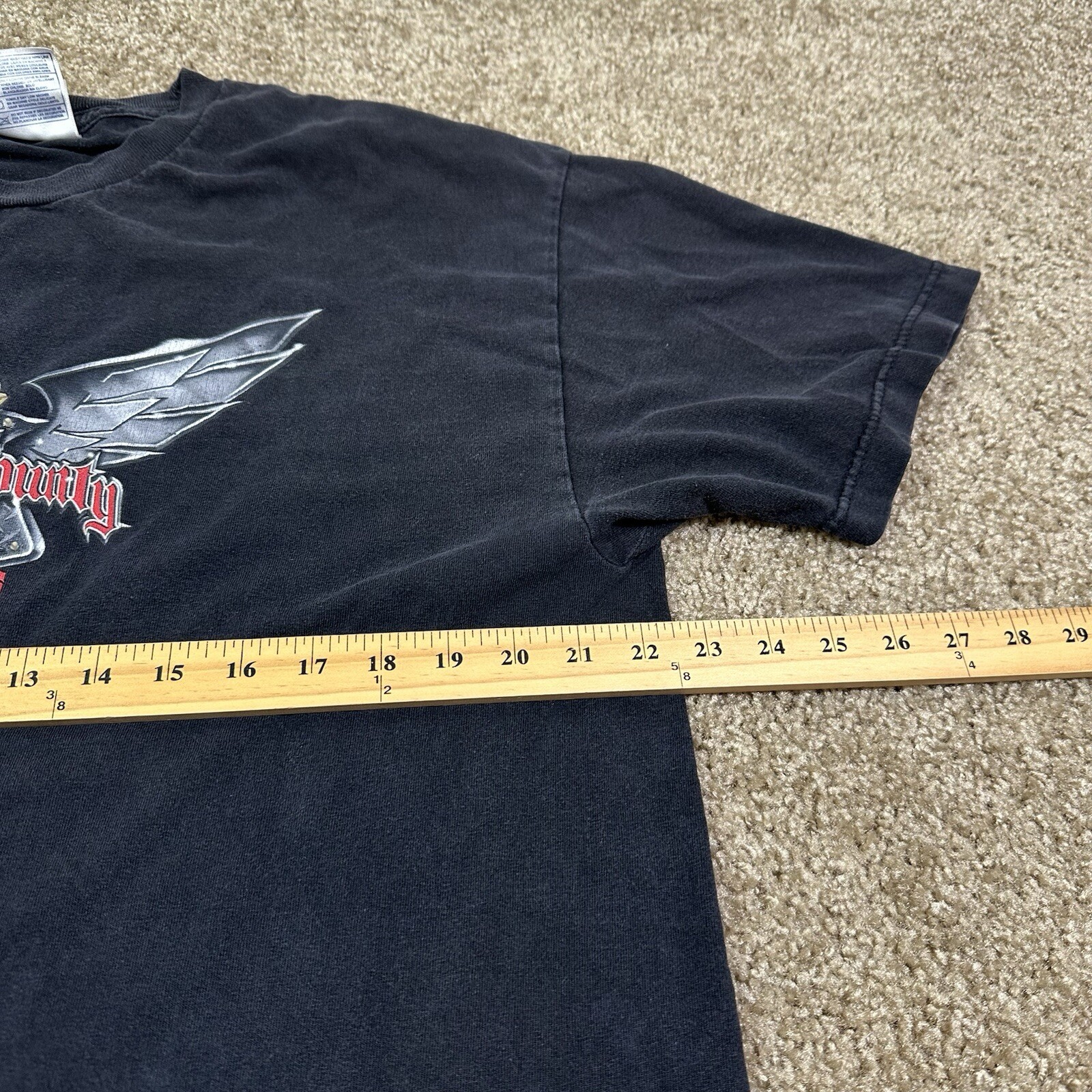 Vintage Y2K Orange County Chopper Flames T-shirt Size XL OCC Biker Motorcycle gallery