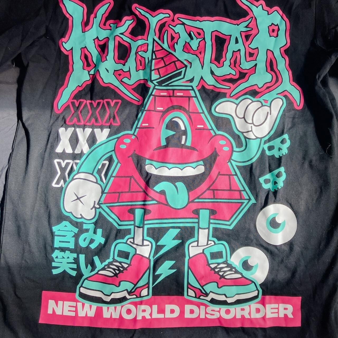 KILLSTAR unisex shirt MENS MEDIUM Triangle New World Order - Like New Condition gallery