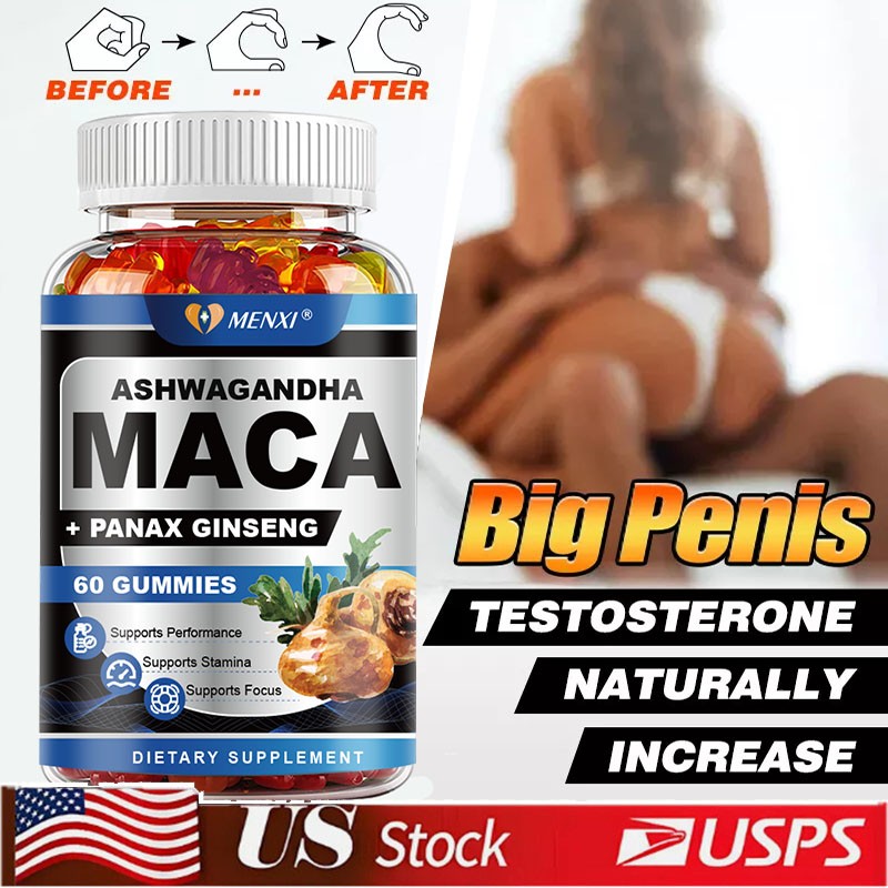 60 x Male Enhancement Gummies Booster and Thicker Last Longer Stronger Bigger