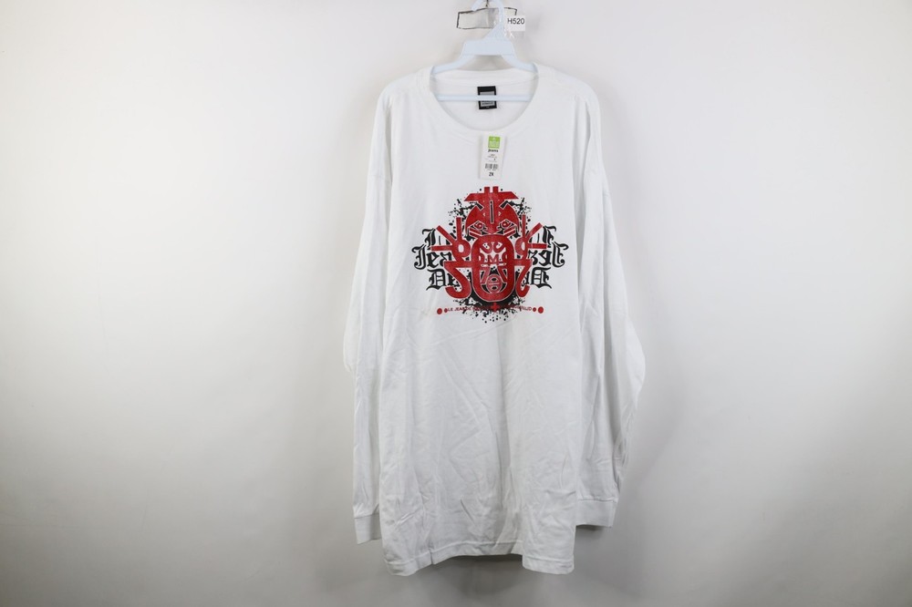Deadstock Vtg 90s Marithe Francois Girbaud Men 2XL Geometric Long Sleeve T-Shirt