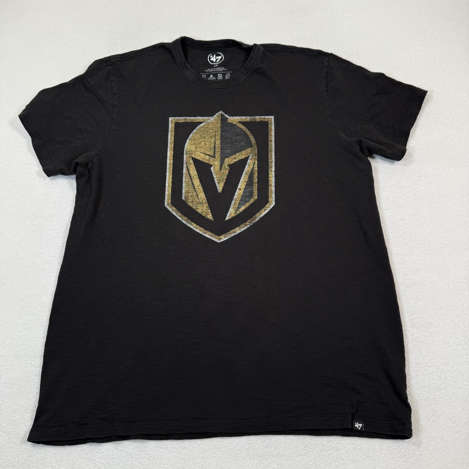 47 Golden Knights Shirt Men Large Black Logo Graphic Hockey NHL Crewneck gallery