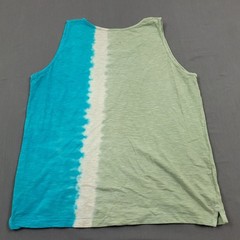 Reverse Threads Shirt Mens XL Sleeveless Tank Knit Pullover Tie Dye Green
