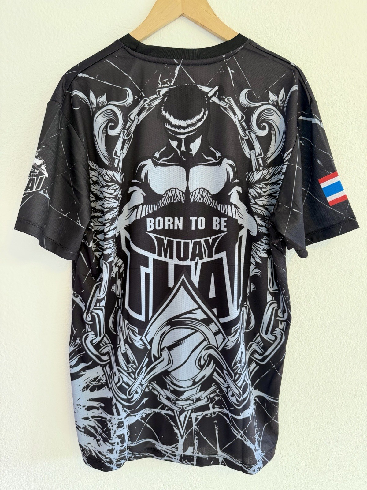 Born To Be Muay Thai T-Shirt All Over Print Chains Boxing MMA Gym Training Top gallery