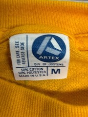 Vintage 80s Callaghan Class Catch It Shamrock T-Shirt USA Artex Yellow Green M