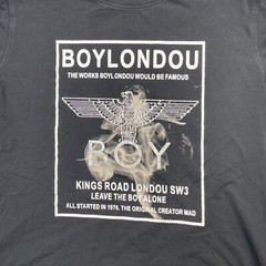 Boy Londou Shirt Mens XXXL Black Leave Graphic Print Logo Streetware Hip Hop Rap