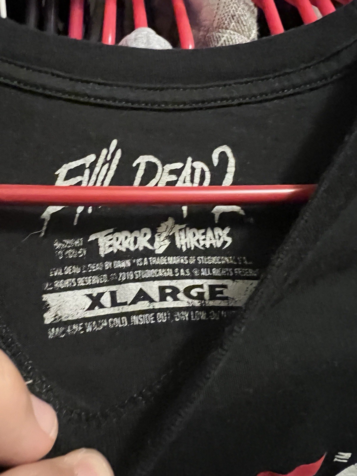 EVIL DEAD 2 Dead By Dawn Skull XL shirt terror threads fright rags tshirt gallery