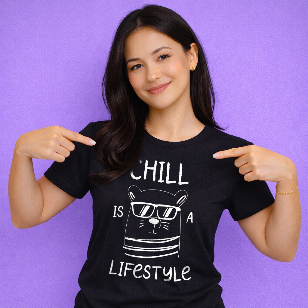 Chill Is A Lifestyle T-Shirt | Funny Relaxed Animal Graphic Tee gallery