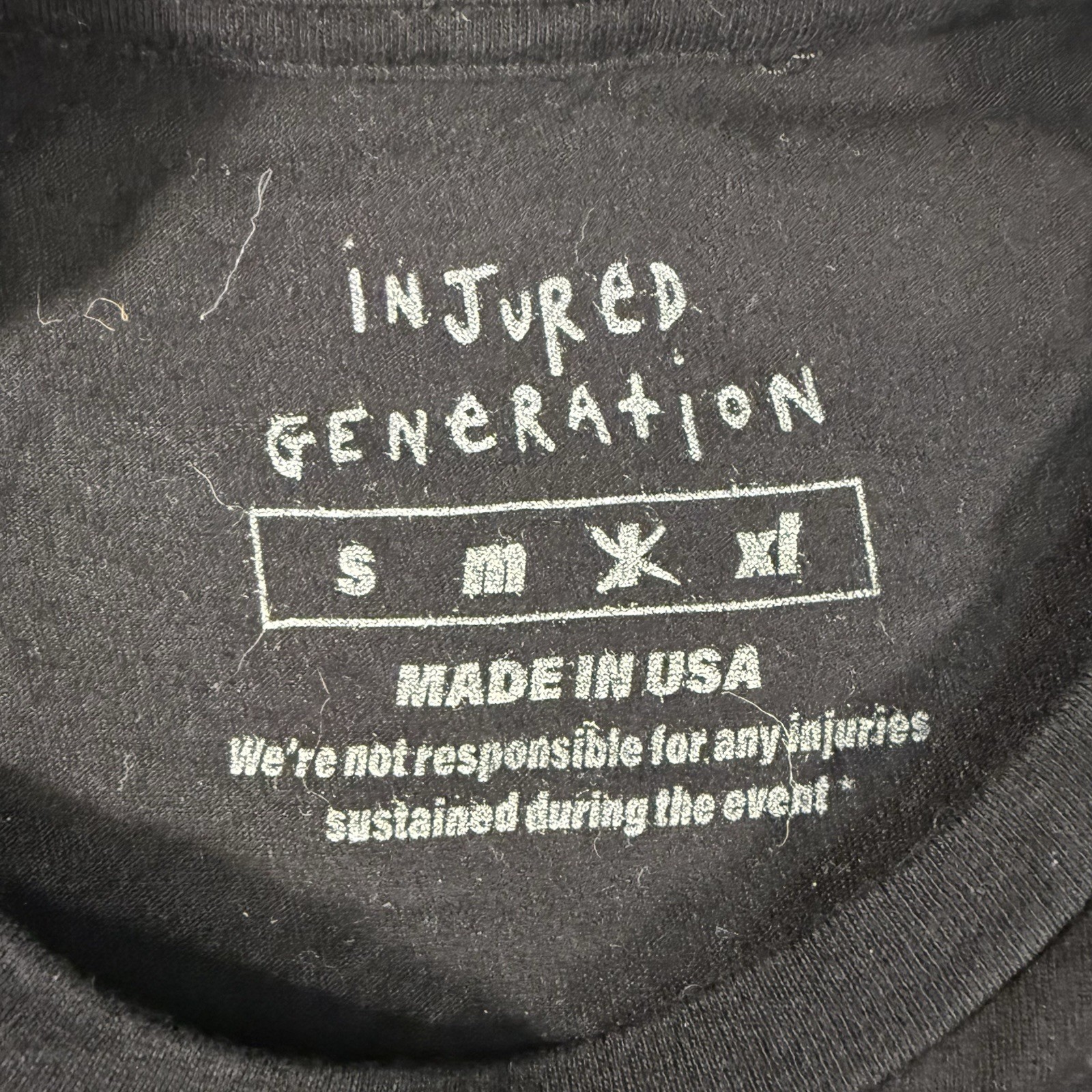 ASAP Rocky Injured Generation Tour Shirt Mens Sz L Double Sided Rap Music 2019 gallery