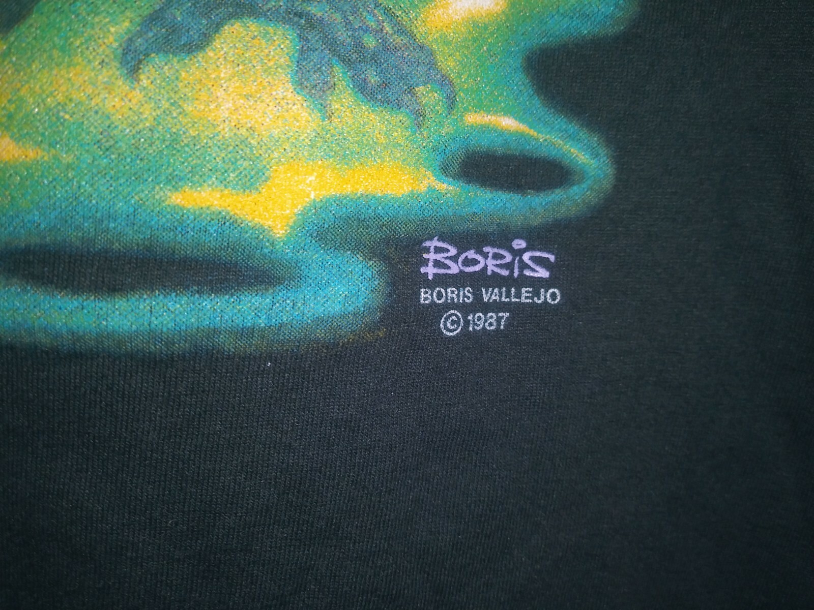 BORIS VALLEJO INCUBUS 1987 Vintage Licensed Silk-screened Screen Stars XL Shirt gallery