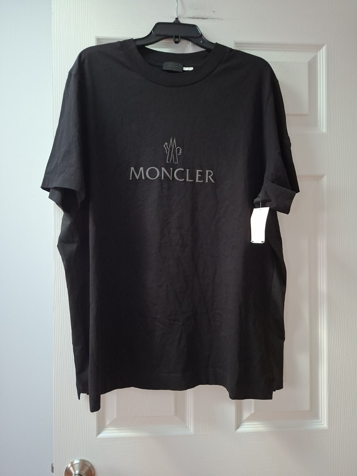 Moncler Logo Embellished T-ShirtIn Black XXL gallery