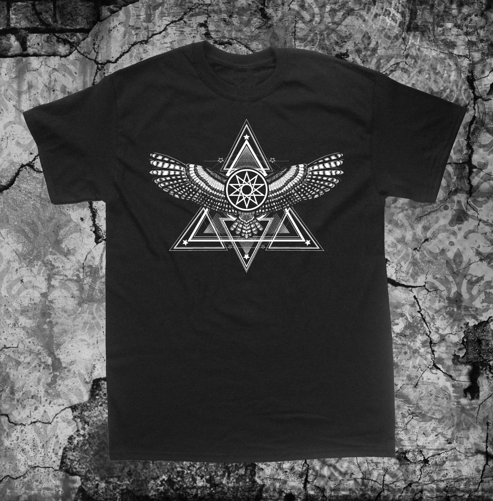 Eagle Pyramid Shirt - Occult star Punk pentagram grunge gothic Skull Skeleton gallery