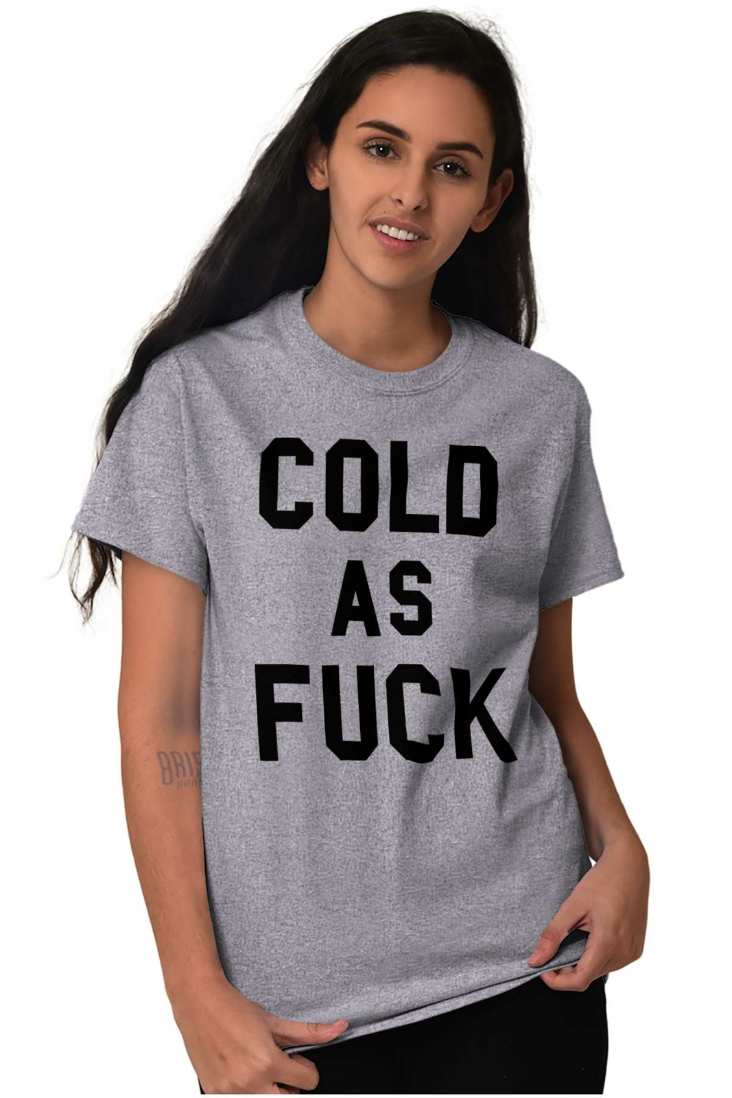 Cold AF Always Freezing Frigid Funny Gift Womens or Mens Crewneck T Shirt Tee gallery
