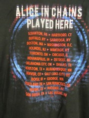 ALICE IN CHAINS OFFICIAL MERCH PLAYED 19 BAND CONCERT MUSIC T-SHIRT EXTRA LARGE