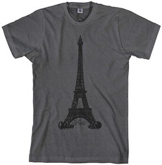 Threadrock Men’s Eiffel Tower Paris France T-shirt French Pride