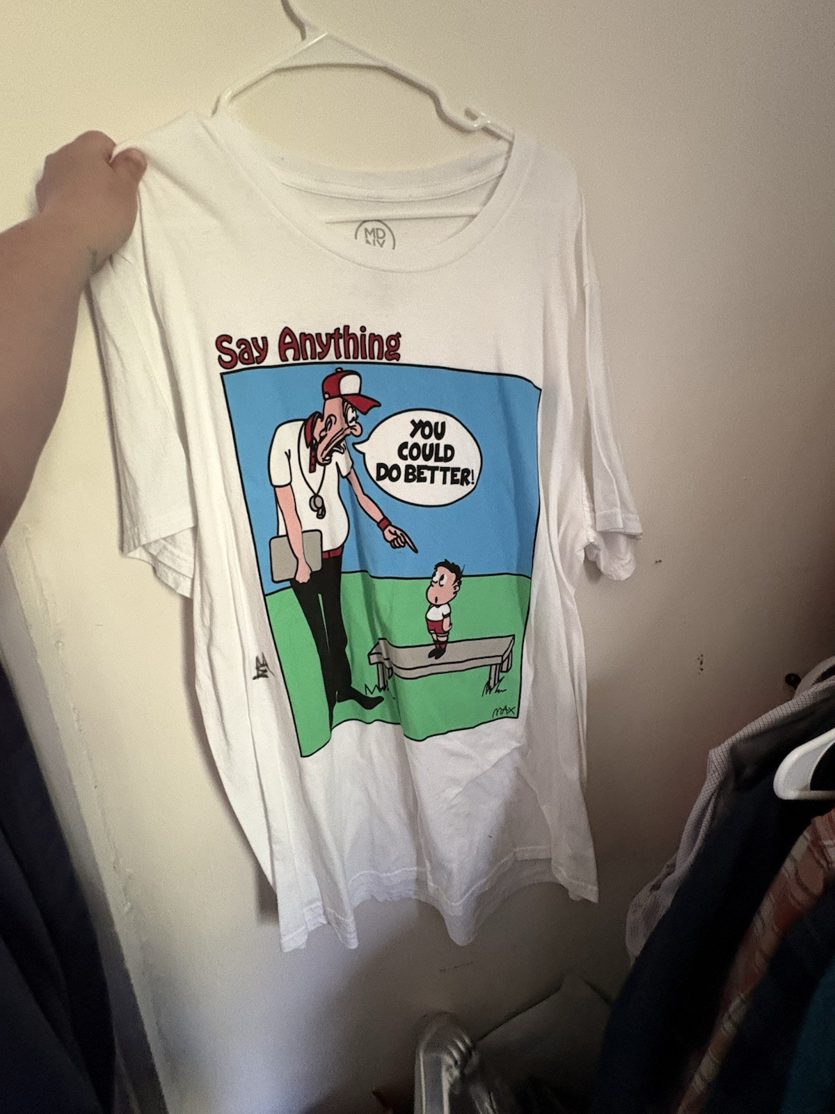 Say Anything Band Shirt Mens XL Signed Max Bemis Autograph You Can Do Better Emo gallery