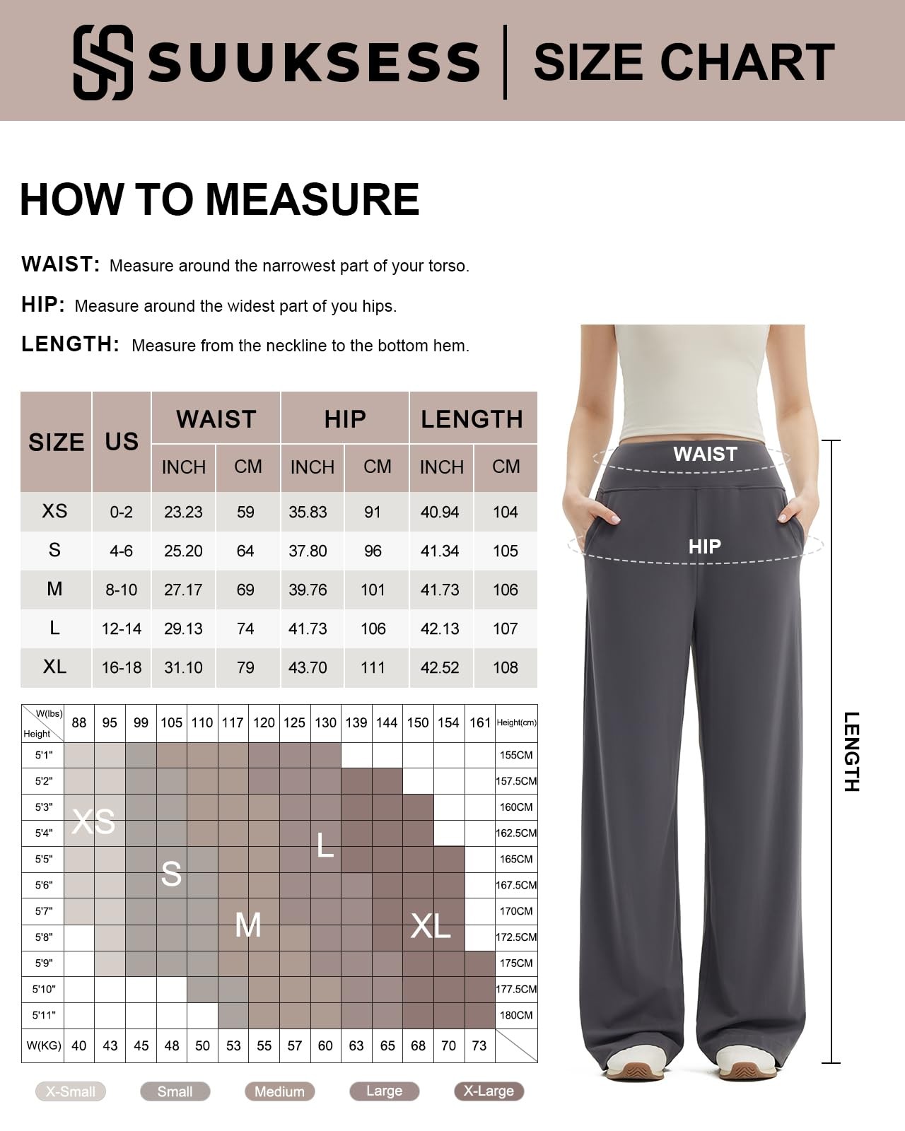 Women Casual Wide Leg Pants 2025 High Waisted Lounge Work Pant with Pockets (... gallery