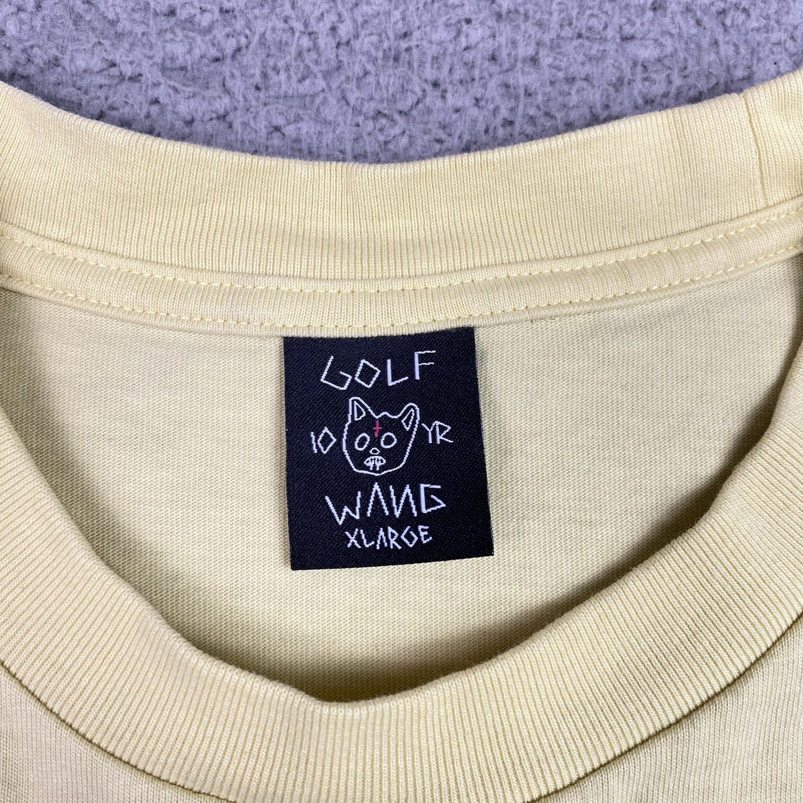 GOLF WANG T Shirt Men's Size XL Yellow Short Sleeve Crewneck Tyler The Creator * gallery