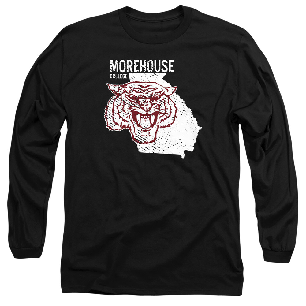 Morehouse College Adult Long Sleeve T-Shirt Maroon Tigers State, Black, S-3XL gallery