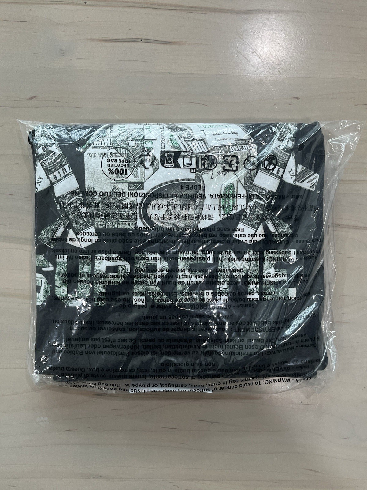 Size XL - Supreme Origami Tee Black Art Dealer SS26 IN HAND gallery