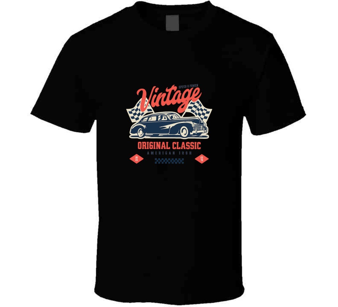 Vintage Car Graphic T Shirt gallery