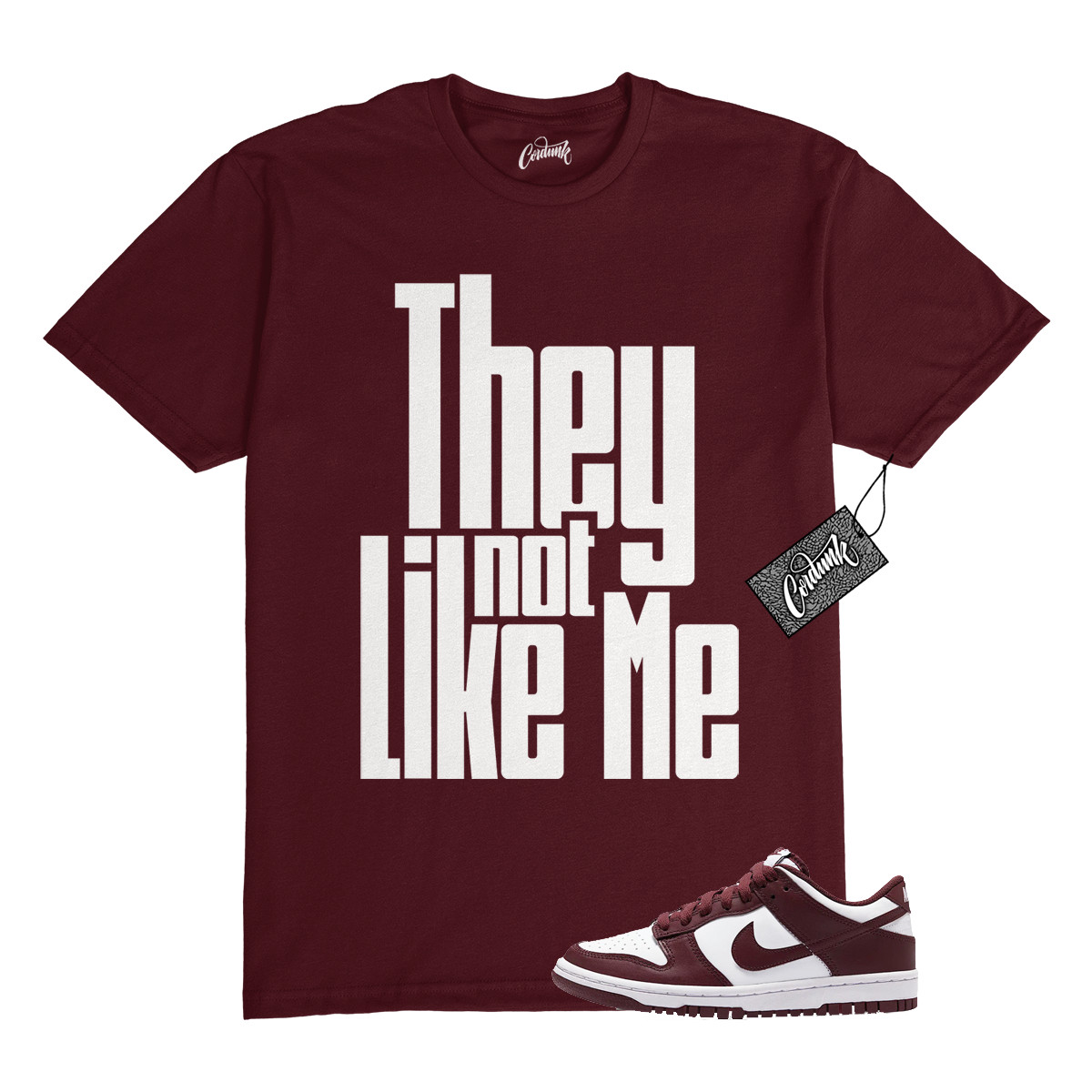 Dunk Team Red White Low Maroon Burgundy T Shirt Match NLM gallery