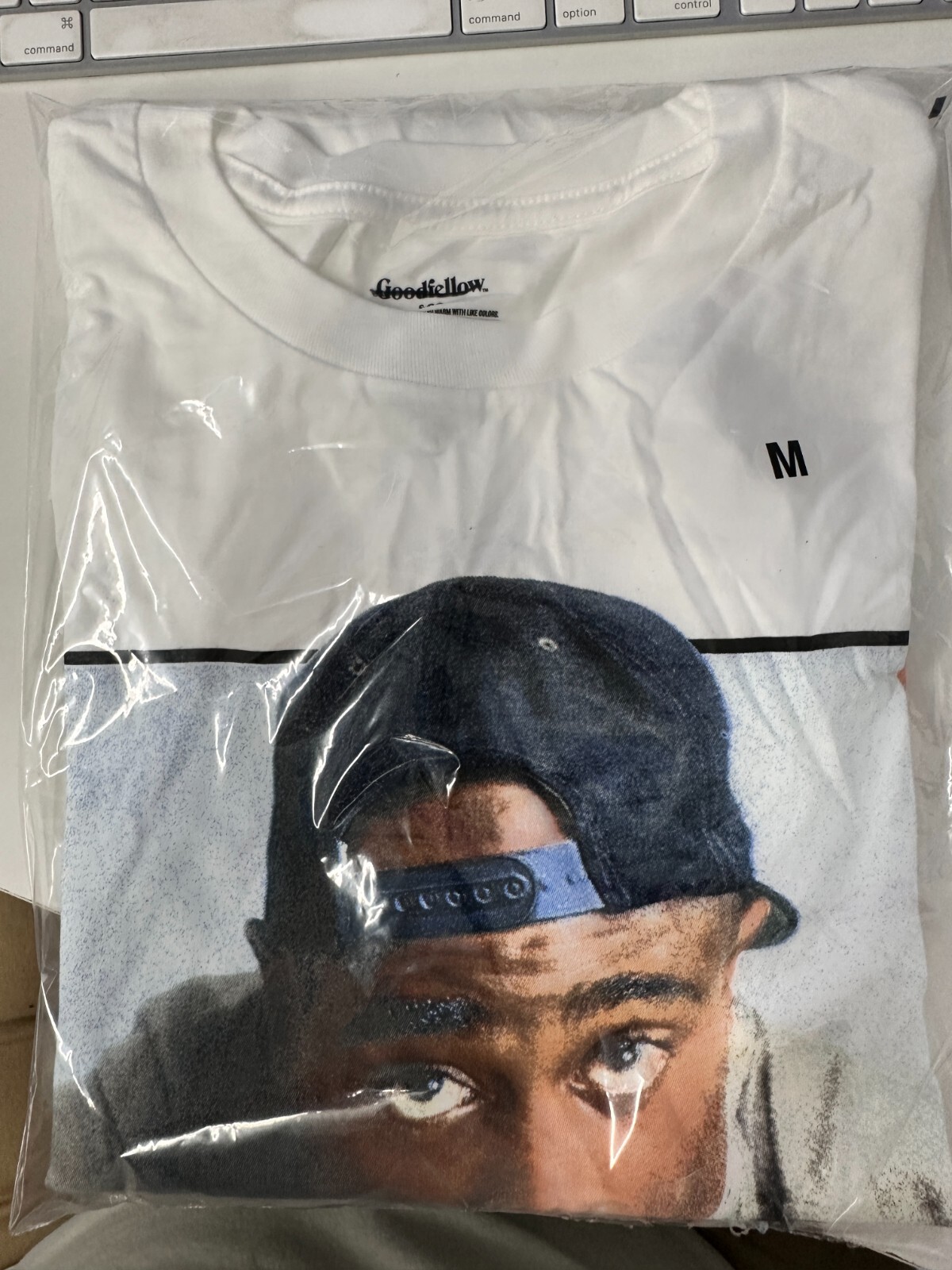 POETIC JUSTICE TUPAC WHITE GRAPHIC PHOTO TEE OFFICIAL ITEM gallery