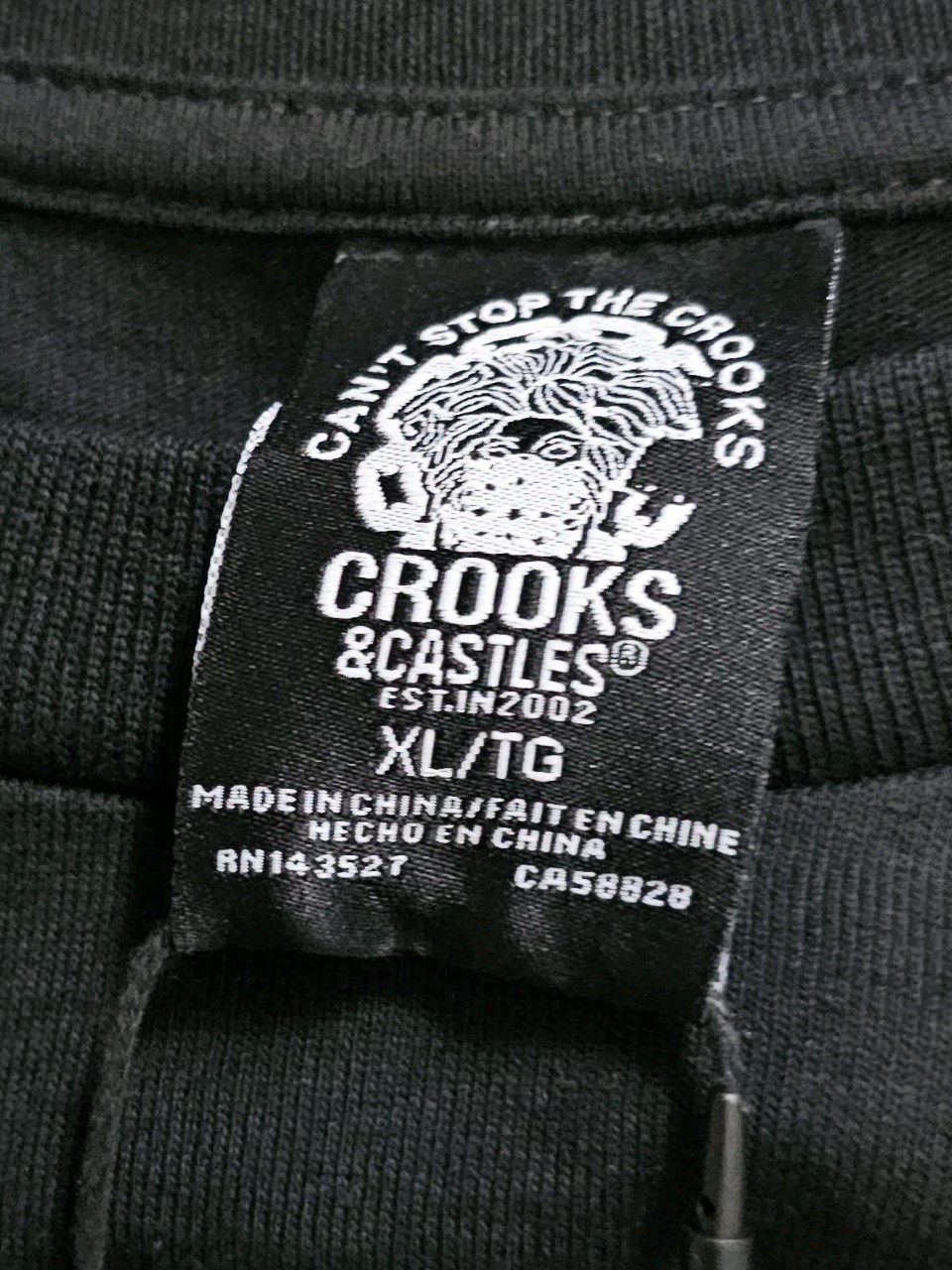 Crooks & Castles T-Shirt Men's Size XL Crooks Racing Second To None Team Tee gallery