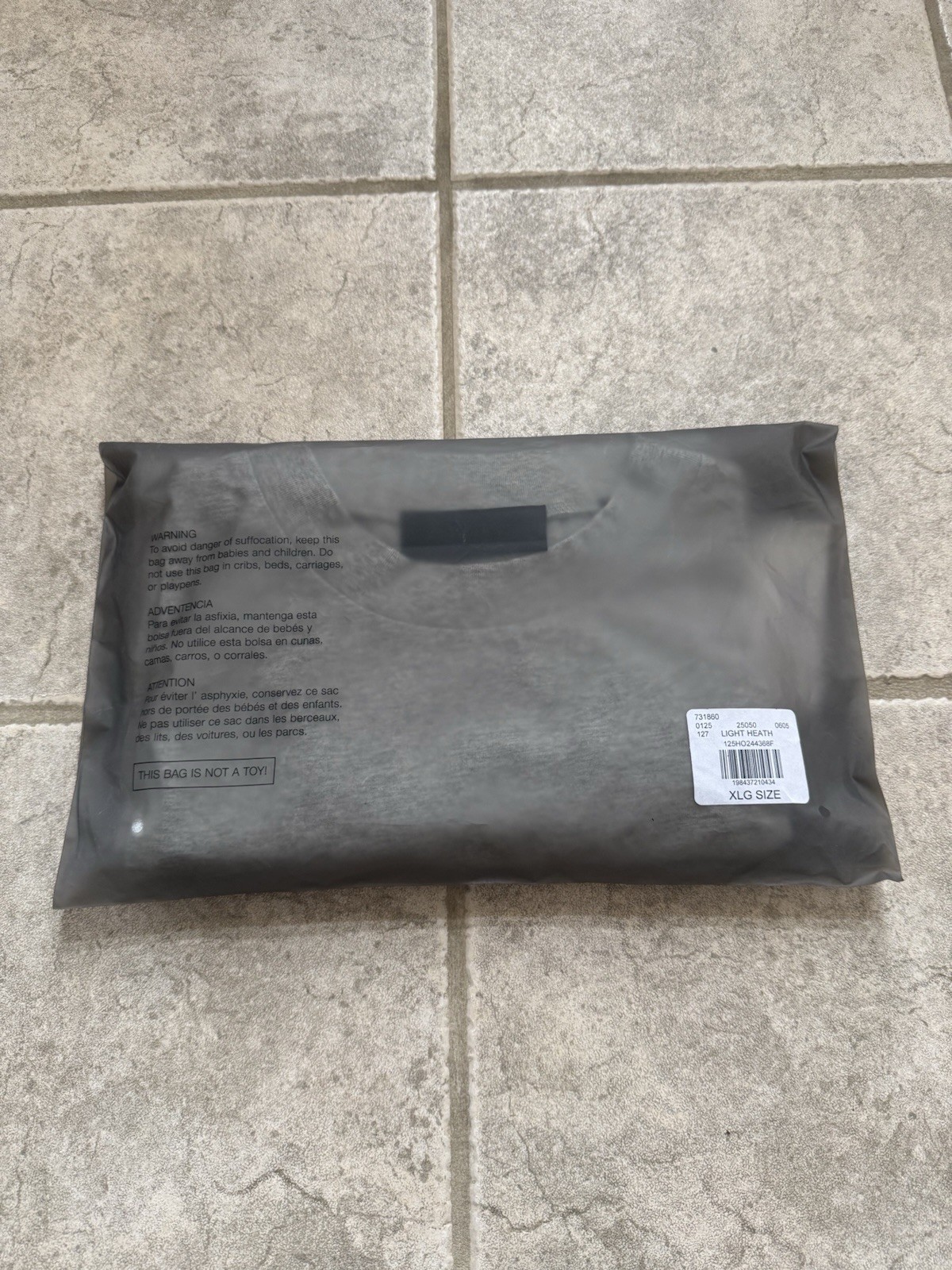 Fall/Winter 2024 Fear of God Essentials Gray Jersey Crewneck T-Shirt Size XL gallery