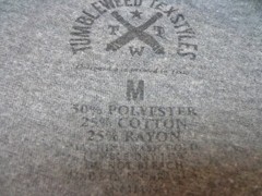 Tumbleweed Texstyles Heck Yeah Texas Heather Gray T Shirt Size Medium