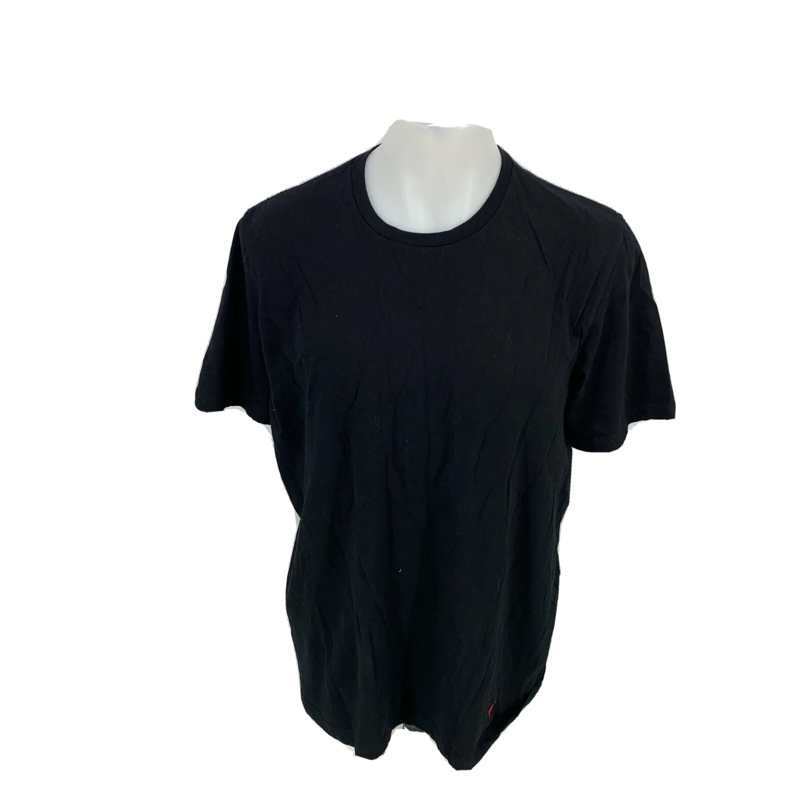 Polo Ralph Lauren Men T-shirt 1XL Crew Neck Black Short Sleeve Pullover 12-23