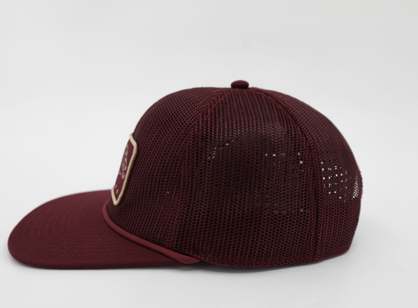 Poncho Outdoors Hat cap Mens Maroon Javelina Patch Trucker Snapback Mesh Fishing gallery