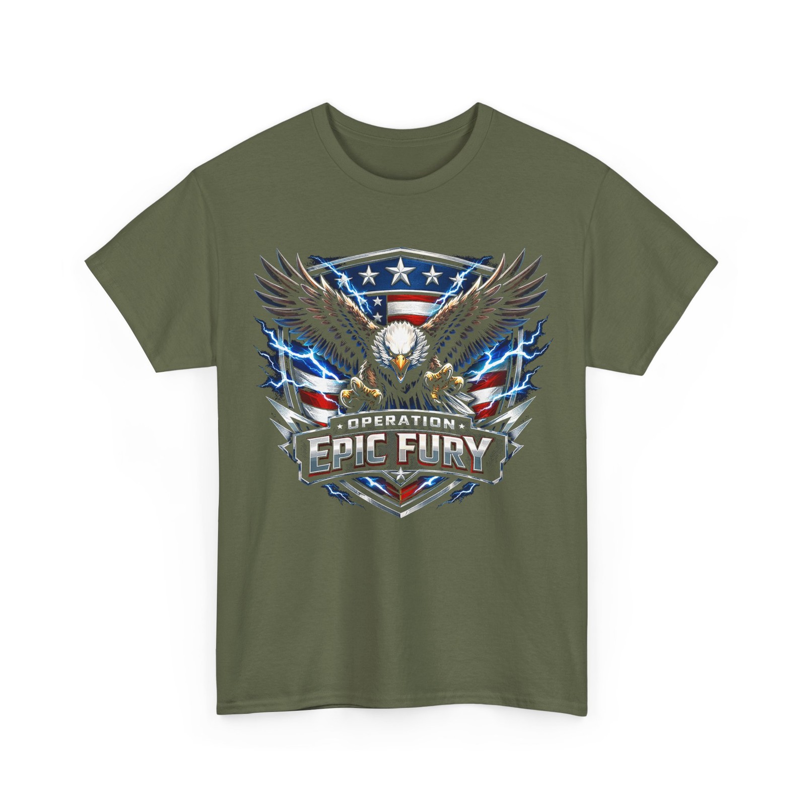 Operation Epic Fury American Flag Eagle T-Shirt gallery