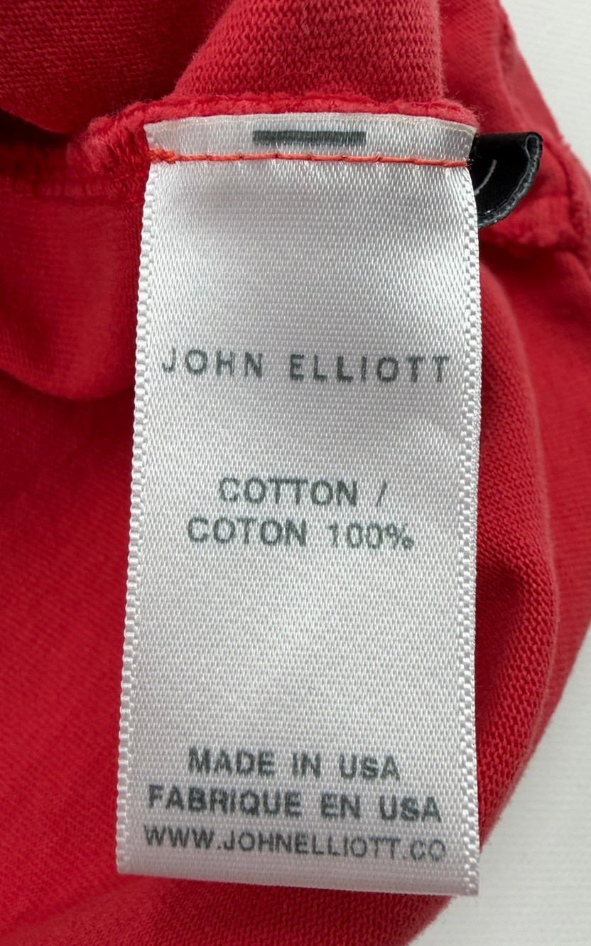 John Elliott Fall Winter 2018 Short Sleeve Red T-Shirt Size 1 Small Oversized gallery