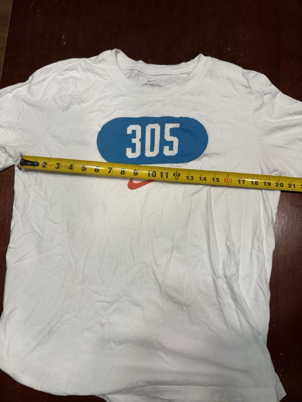 Nike The Nike Tee Men's Cotton Graphic Logo T-Shirt White L Crew Neck gallery