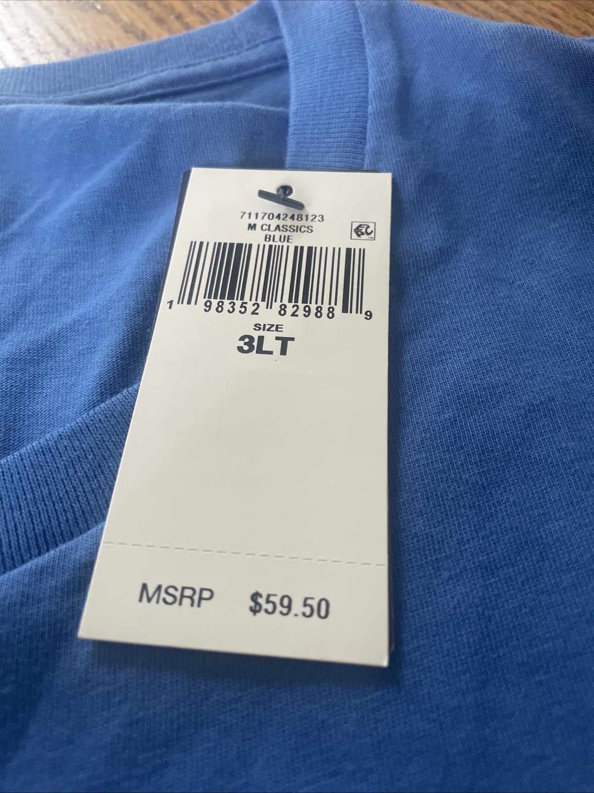 3XLT NWT Polo Ralph Lauren Men's Blue Pocket Cotton Short Sleeve T-Shirt $60 gallery