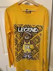 Bailey Apparel Men’s Sz L Legend Long Sleeve No 24 T-Shirt Yellow