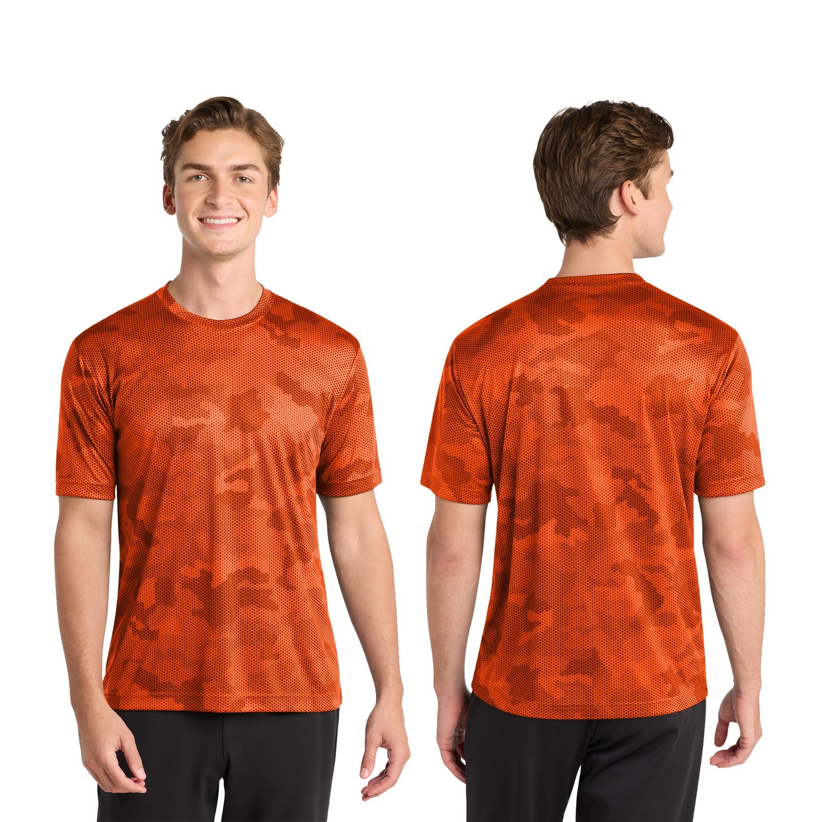 Men's Premium Lightweight Sport-Tek CamoHex Short Sleeve Plain T-Shirt ST370 gallery