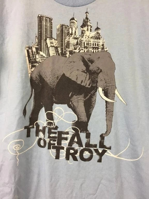 The Fall of Troy Math Elephant Light Blue T Shirt Full Size S-5XL