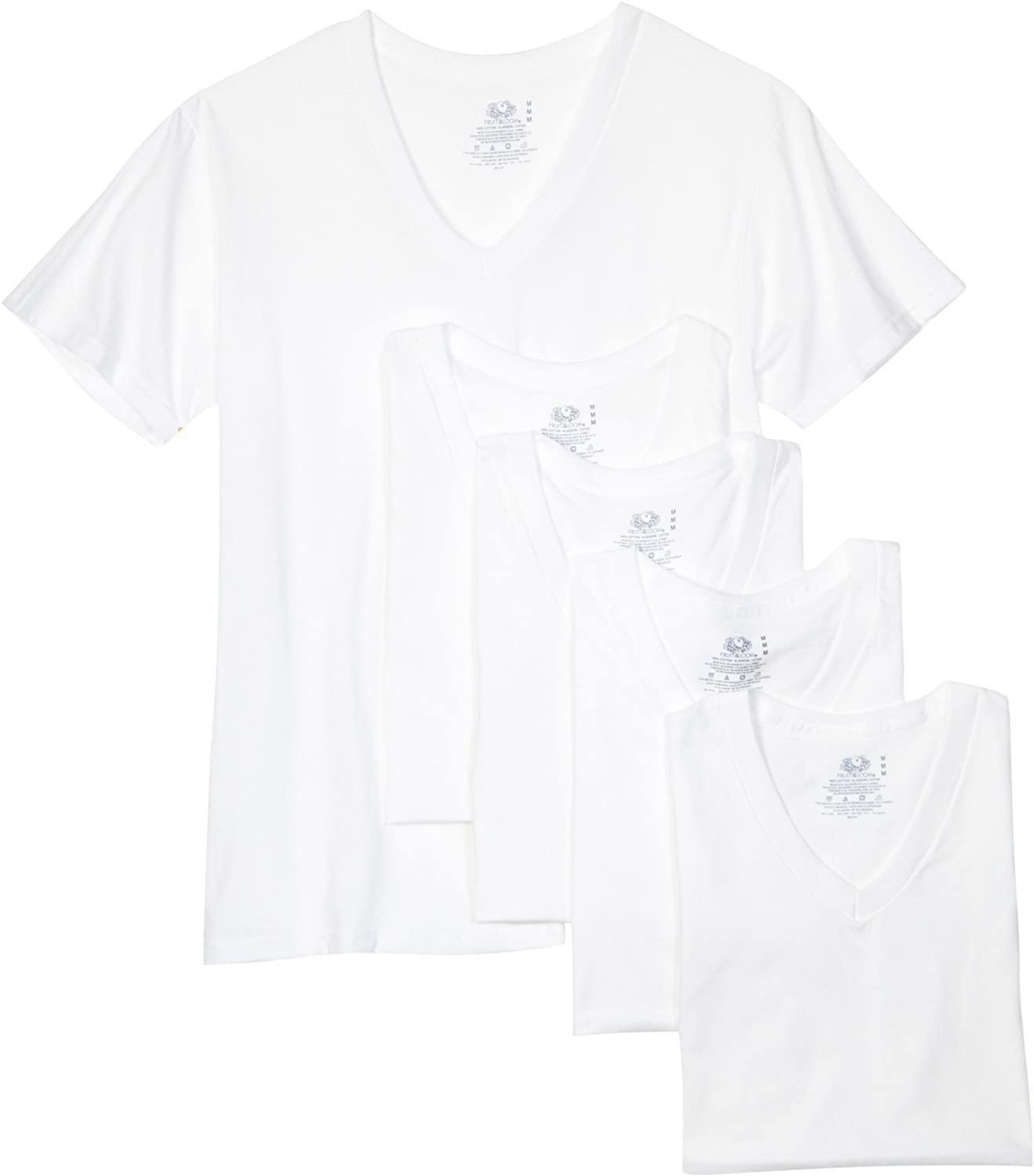 Fruit of the Loom Men's V-Neck Tee (Pack of 5) MANY COLORS AVAILABLE gallery