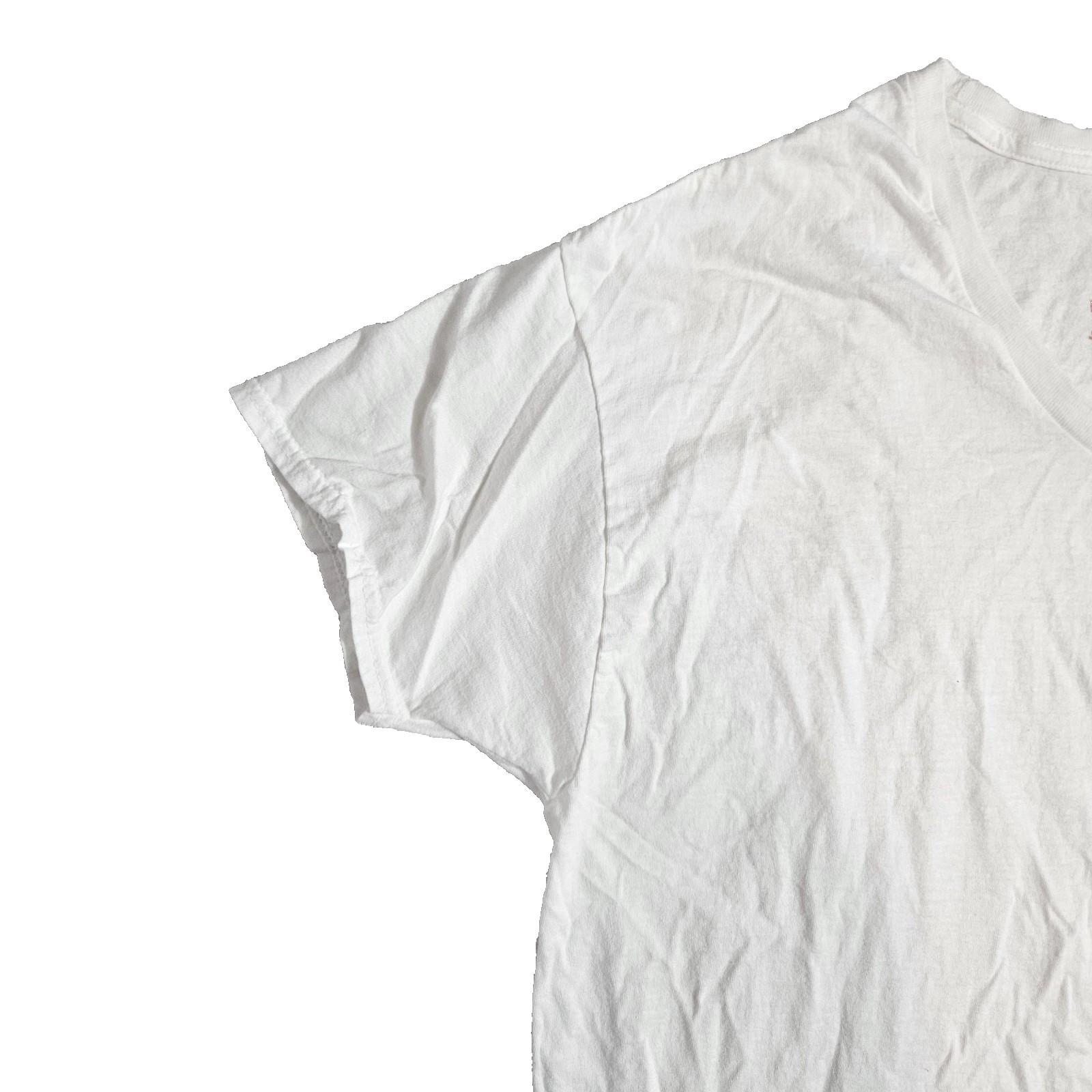 T Shirt V Neck White Most Comfortable 100% Cotton Men's L By Hanes gallery